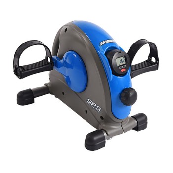 Stamina Mini Exercise Bike w/ Smooth Pedal System, Blue